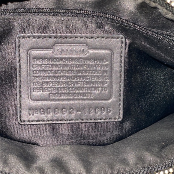 COACH Bonnie Black Leather Soho Satchel G0808-12695 - Picture 3 of 4